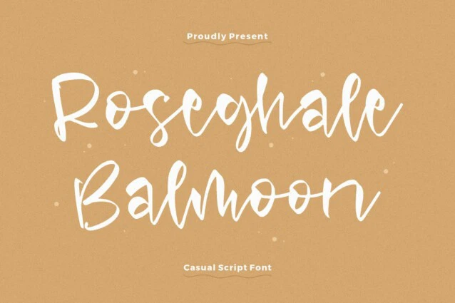 Roseghale Balmoon Font