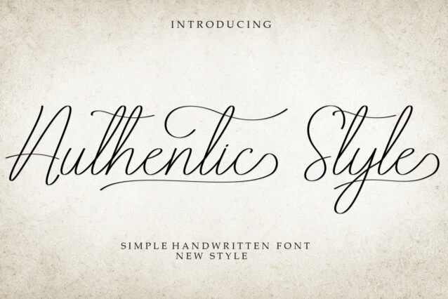 Authentic Style Font